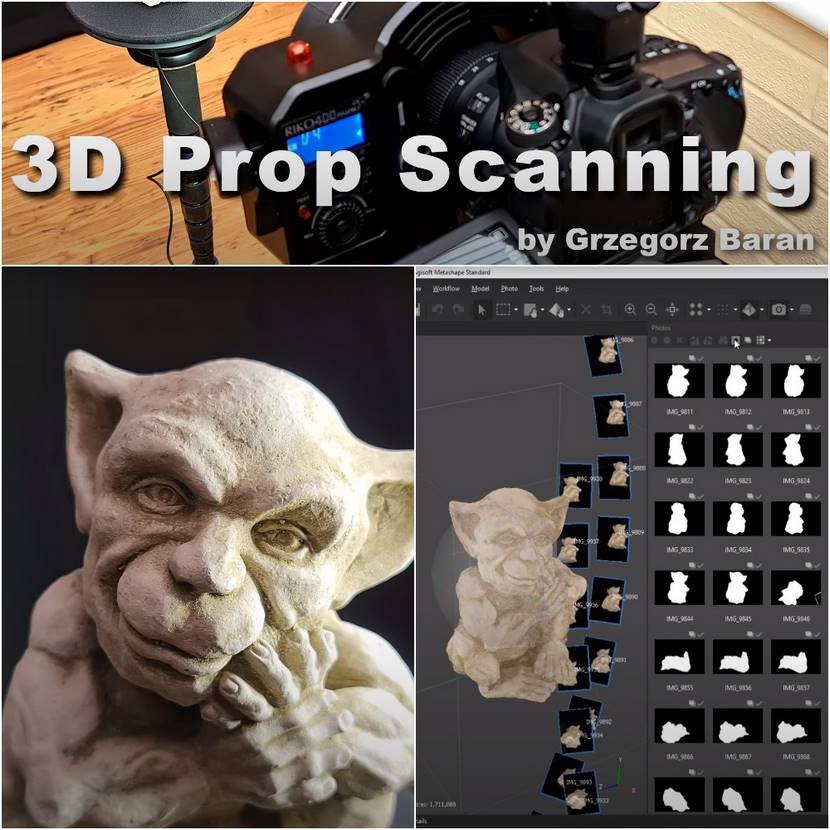 Grzegorz Baran - Detailed Photogrammetry tutorial for 3D assets scanning