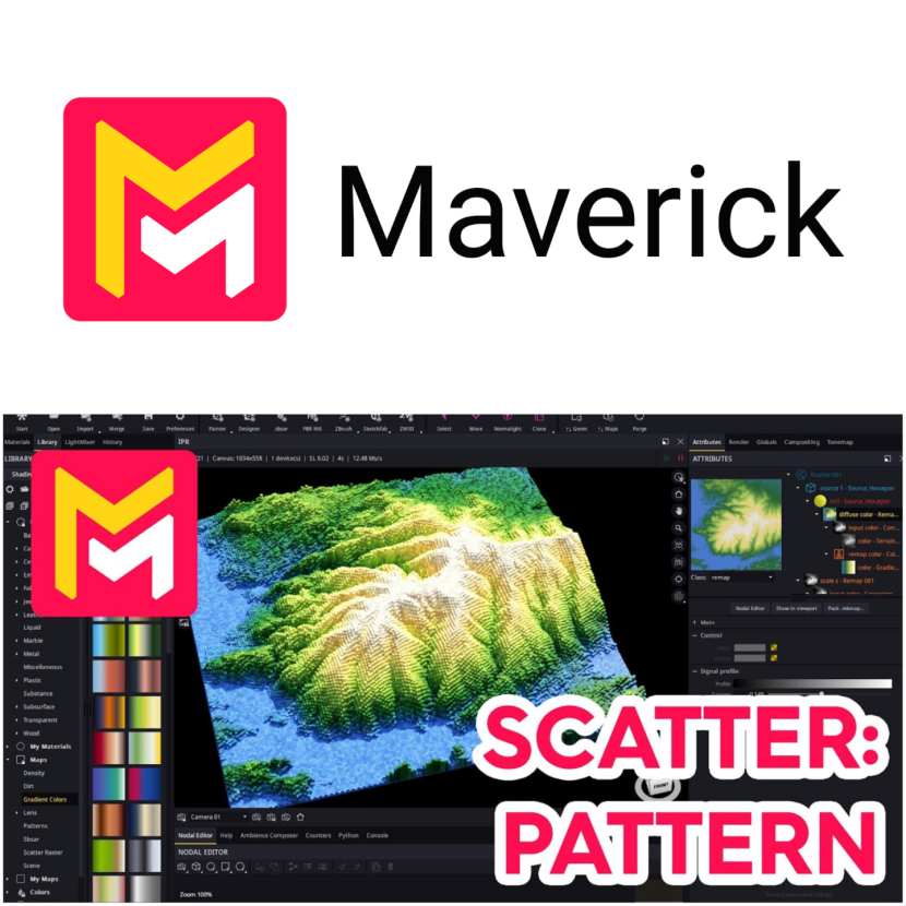 Maverick Render - Scatter Pattern Maverick Render - Scatter Pattern